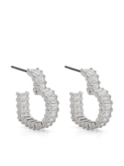 Swarovski Matrix Earrings In Silver