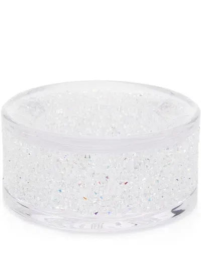 Swarovski Shimmer Tea Light Holder In Silver