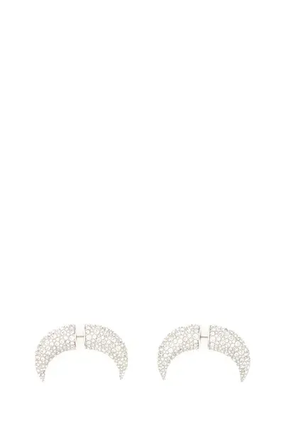 Swarovski Luna Stud Earrings In Cry/rhs