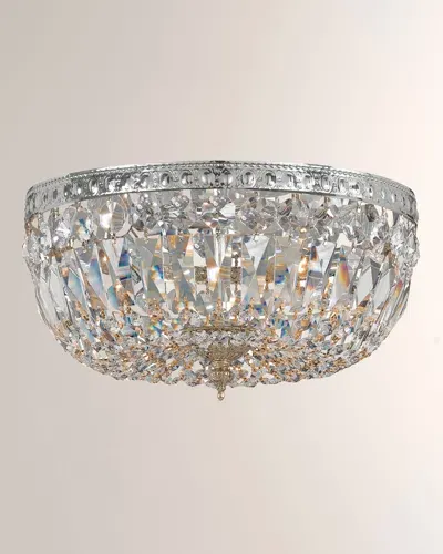 Swarovski Spectra 3-light Ceiling Mount Light In Polished Chrome