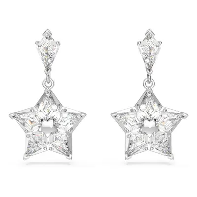 Swarovski Stella Drop Earrings In White