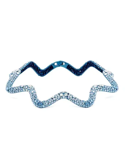 Swarovski Sublima Choker In Blue