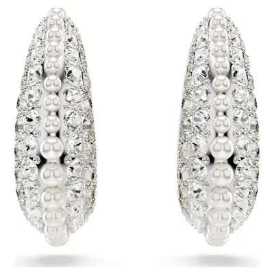 Swarovski Sublima Drop Earrings In White