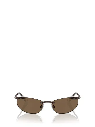 Swarovski Sunglasses In Matte Brown