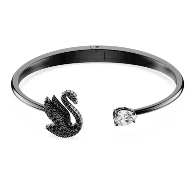 Swarovski Swan Bangle In Black