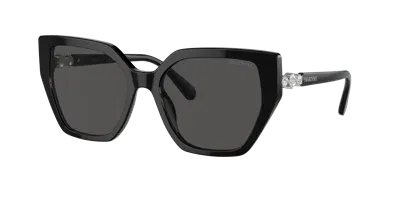 Swarovski Woman Sunglasses Sk6016 In Dark Grey