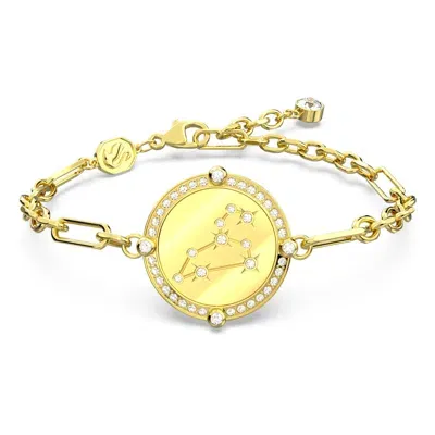 Swarovski Zodiac Bracelet In Gold Tone