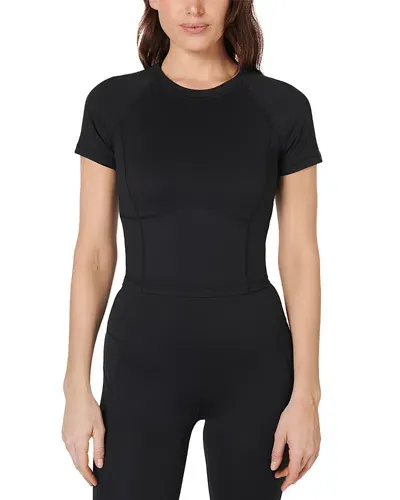 Sweaty Betty All Day Active Cropped Tee In Black