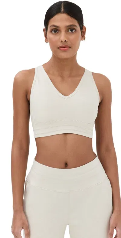 Sweaty Betty Gaia Yoga Bra Studio White Marl