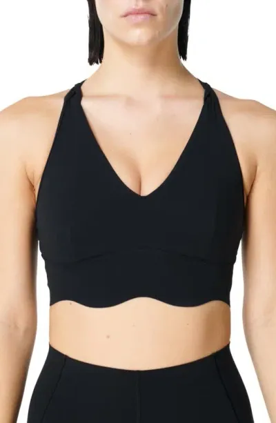 Sweaty Betty Power Contour Plunge Sports Bra In Black