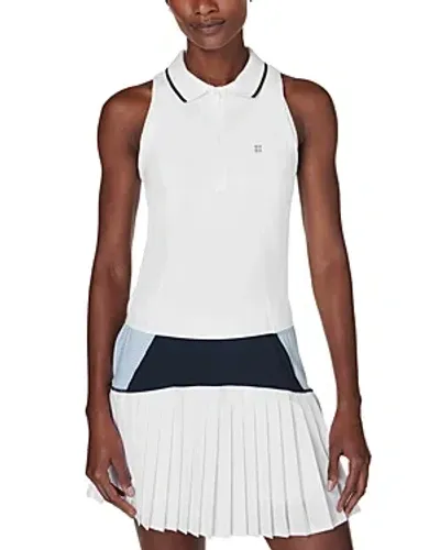 Sweaty Betty Power Match Point Tennis Tank Top In White