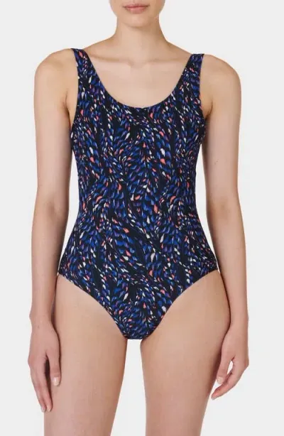 Sweaty Betty Tidal One-piece Swimsuit In Black Cora