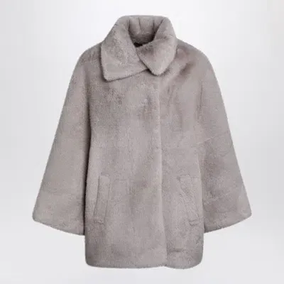 Sword 6.6.44 Swd By S.w.o.r.d. Light Faux Fur Coat In Grey