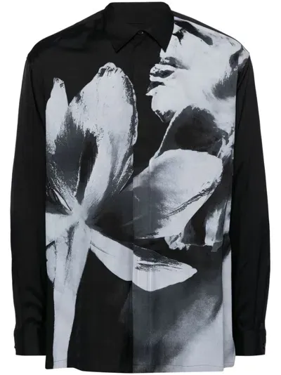 Taakk Graphic-printed Shirt In Black