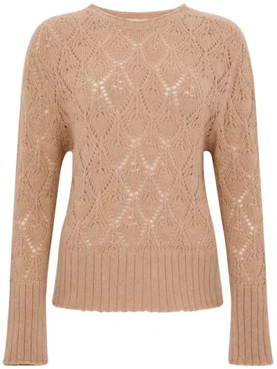 Tabaroni Cashmere Sweaters In Beige