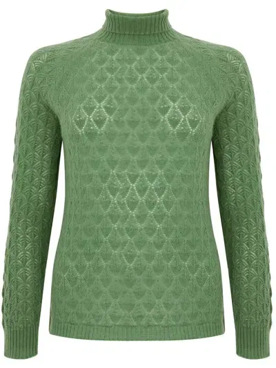 Tabaroni Cashmere Sweaters In Green