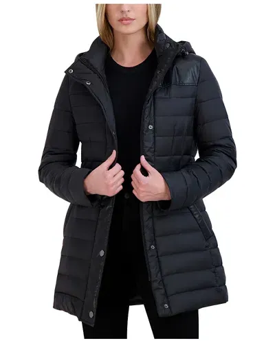 Tahari Talia Down Jacket In Noir