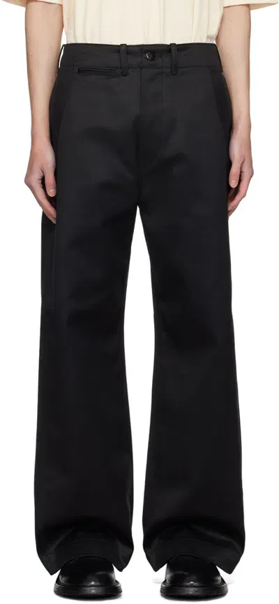 Taiga Takahashi Black Lot.209 Buckle-backed Trousers