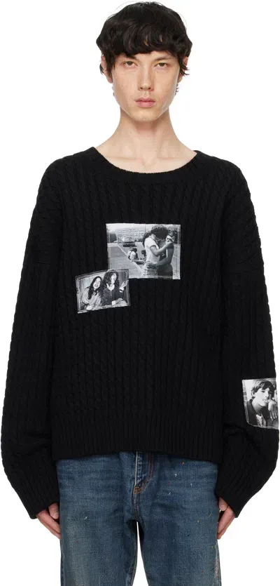 Takahiromiyashita The Soloist Black Crew Neck Sweater