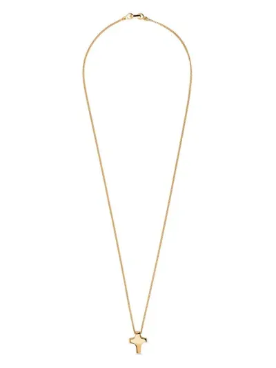 Tane México 1942 18kt Yellow Gold Orbital Gold Cross Necklace