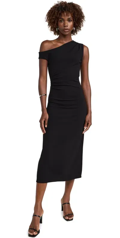 Tanya Taylor Gio Midi Dress Black