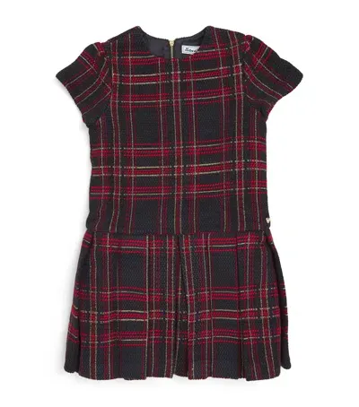 Tartine Et Chocolat Kids' Tartan Dress In Navy