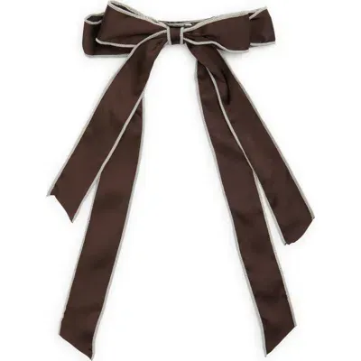 Tasha Bow Barrette In Brown