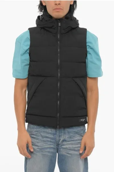 Tatras Hooded Quilted Down Gilet In Black