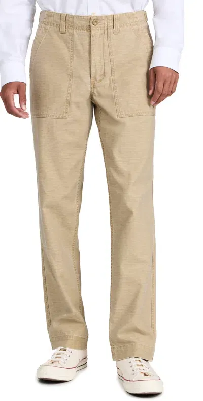 Taylor Stitch Surplus Pants Khaki Reverse Sateen