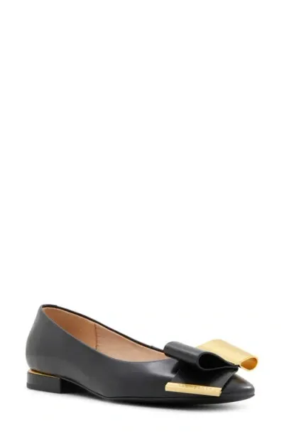 Ted Baker London Daria Bow Flat In Black