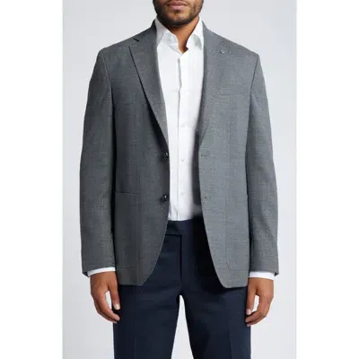 Ted Baker London Keith Slim Fit Stretch Wool Sport Coat In Mid Grey