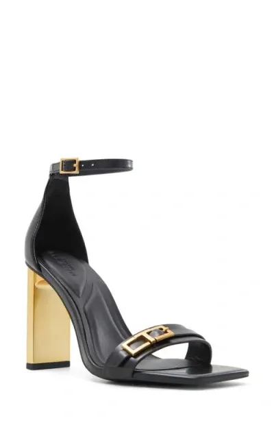 Ted Baker London Vida T-buckle Ankle Strap Sandal In Black