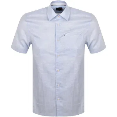 Ted Baker Palomas Short Sleeved Shirt Blue