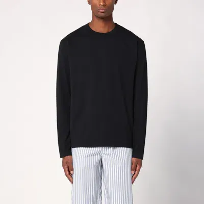 Tekla Black Pyjama Crew-neck Sweater