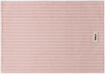 Tekla Pink Terry Bath Mat