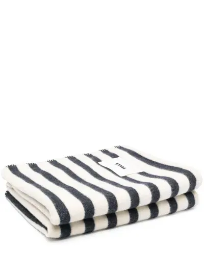 Tekla Striped Blanket In Neutrals