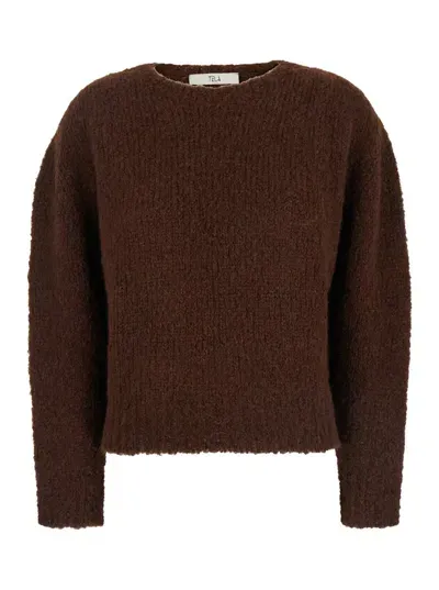 Tela Yumi Alpace Brushed Pull In Brown