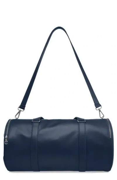 Telfar Large Faux Leather Duffle Bag In Blue