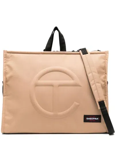 Telfar X Eastpak Logo-embossed Backapck In Neutrals