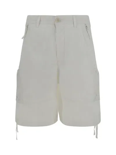 Ten C Bermuda Shorts In Bianco Neve