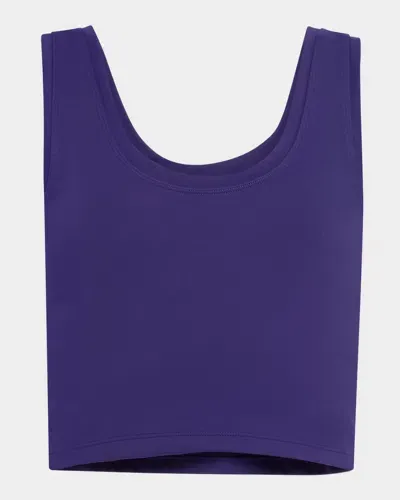 Terez Pinot Tlc Crop Top In Purple