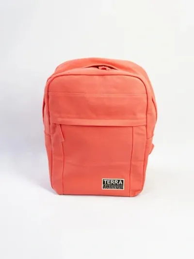 Terra Thread Organic Cotton Backpack In Coral Pink