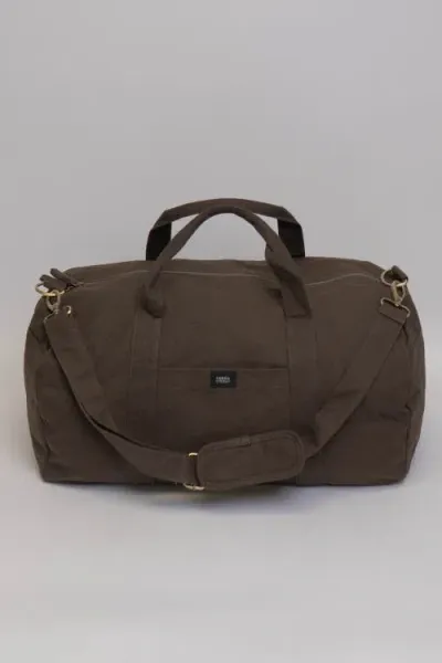 Terra Thread Organic Cotton Duffle Bag In Brown