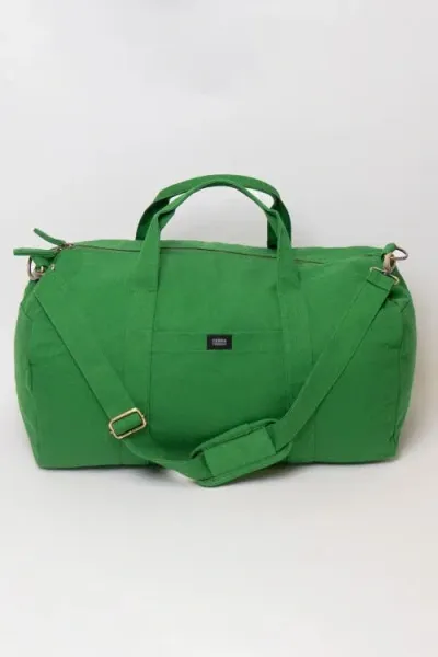 Terra Thread Organic Cotton Duffle Bag In Green