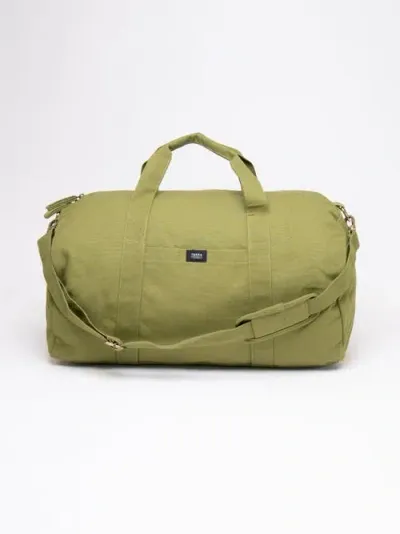 Terra Thread Organic Cotton Duffle Bag In Green