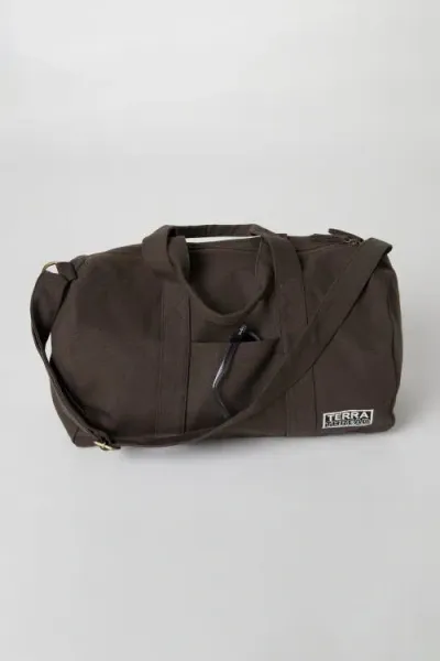 Terra Thread Organic Cotton Gym Bag In Brown