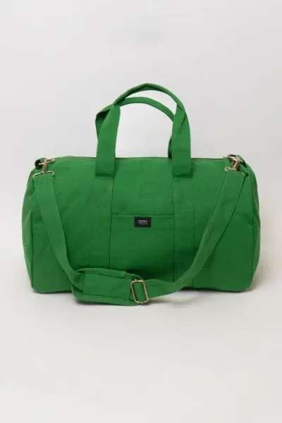 Terra Thread Organic Cotton Gym Bag In Green