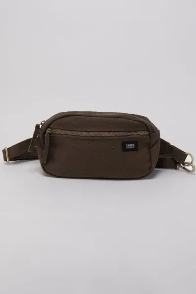 Terra Thread Organic Cotton Sling Belt Bag In Brown