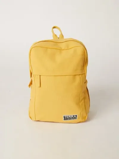 Terra Thread Sustainable Backpack For School And Everyday Use In Mustard Yellow