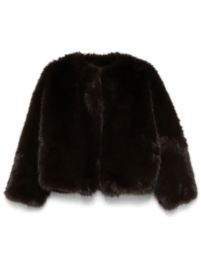 The Andamane Faux-fur Jacket In Brown